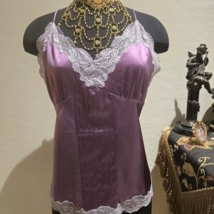 Nordstrom Lavender Lace Trim Chemise